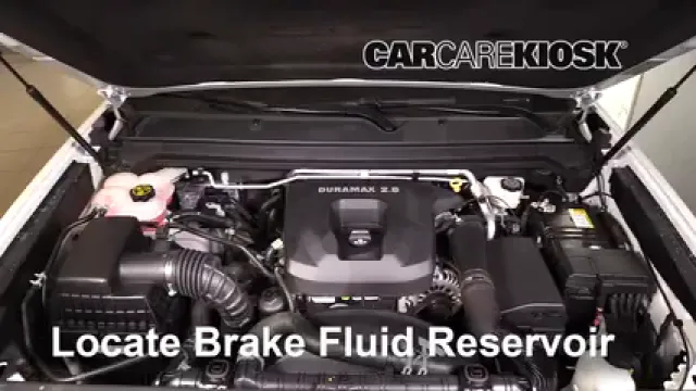 2017 GMC Canyon SLE 2.8L 4 Cyl. Turbo Diesel Crew Cab Pickup Líquido de frenos Controlar nivel de líquido